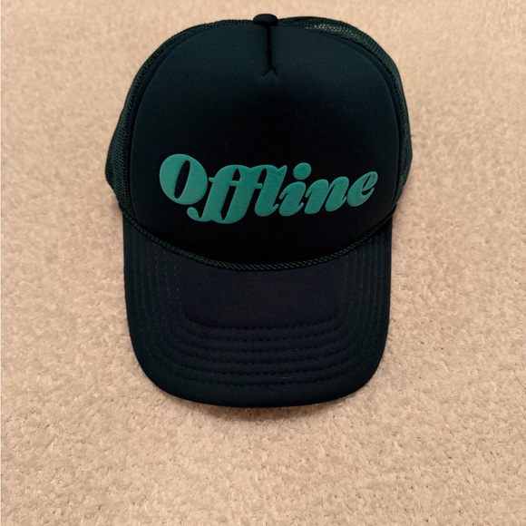 aerie Accessories - Aerie Dark Green 'Offline' Trucker Hat